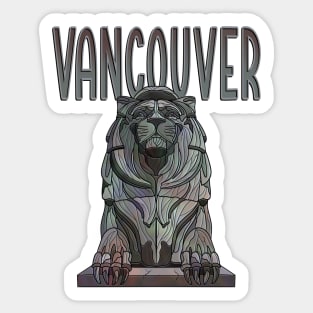 Lion’s Gate Bridge Statue, Vancouver Sticker